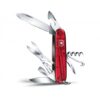Briceag multifunctional Victorinox Climber, rosu transparent.